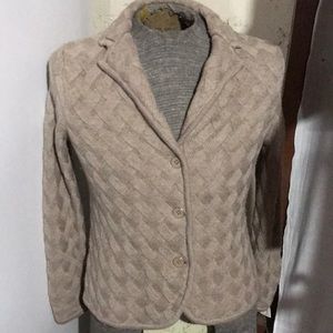 Wool sweater jacket